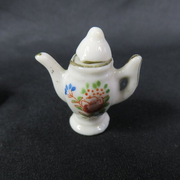 Vintage Dollhouse Tea Set Teapot Sugar Creamer Cups Tray 8 Pieces Occupied Japan - Picture 3 of 8
